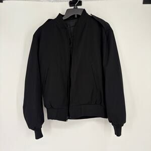 Military Enlisted Windbreaker Jacket Mens 42S Black Wool Removable Liner Sidran